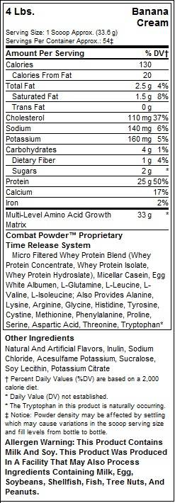 Combat Protein Pulver – 1818 Gramm