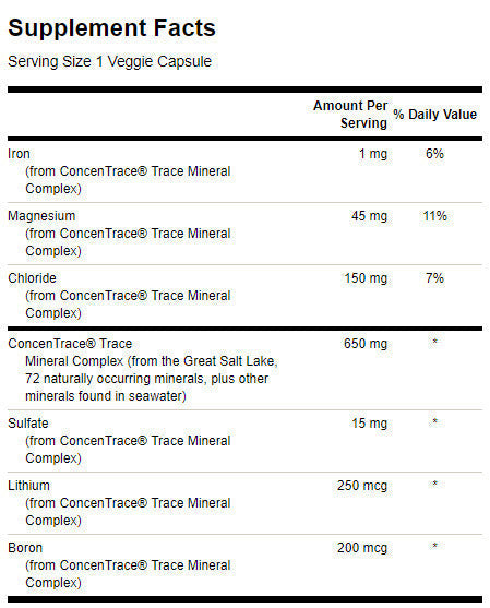 ConcenTrace Trace Mineral Complex – 60 Kapseln