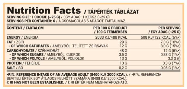 Kekse | Zuckerarme Proteinkekse 135 Gramm