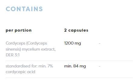 Cordyceps 1200 mg – 120 Kapseln