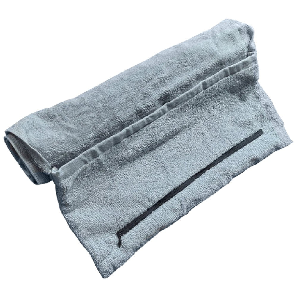 Baumwoll-Turnhandtuch mit Tasche | Trainingshandtuch aus Baumwolle mit Tasche 90 x 40 cm