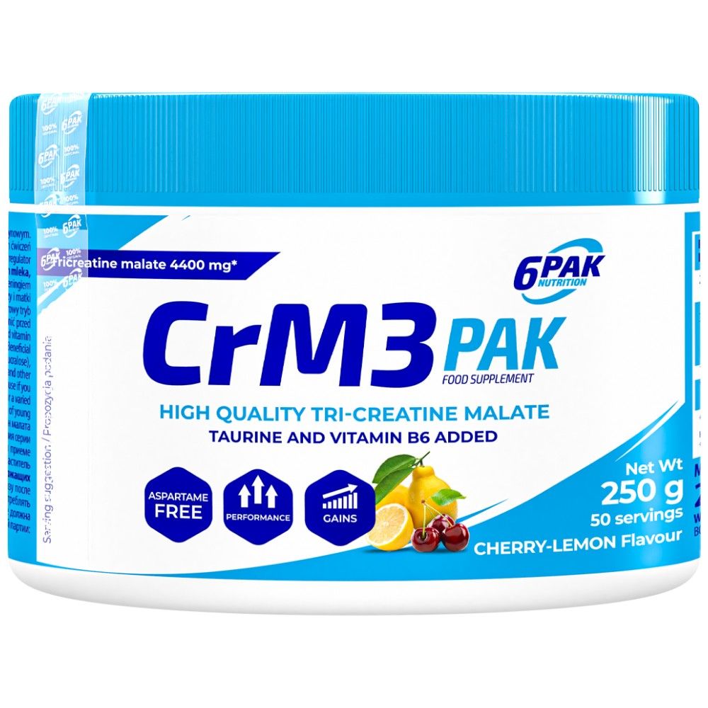 CrM3 PAK (Tri-Kreatin-Malat + Taurin) – 250 Gramm