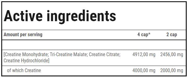Crea Xtreme | Kreatin-Matrix – 120 Kapseln