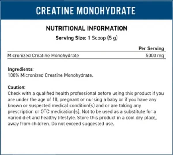 Kreatin-Monohydrat – 500 Gramm