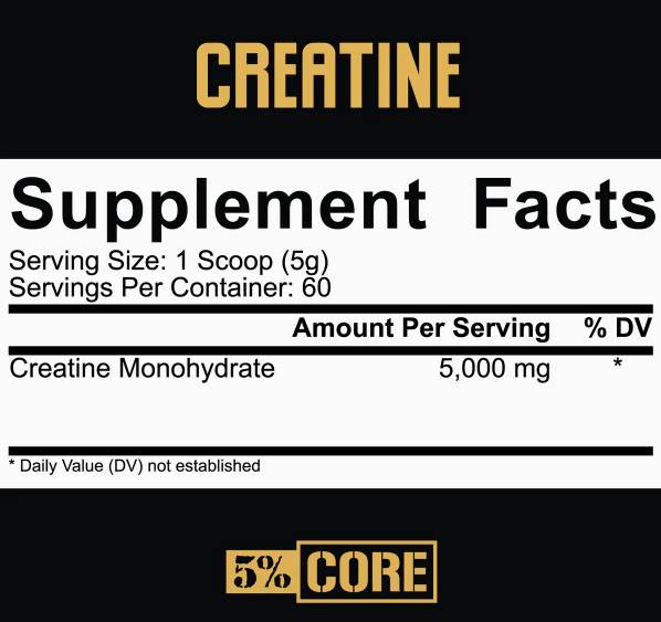 Kreatin-Monohydrat-Pulver | Core-Serie – 300 Gramm