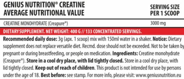 Kreatin mit Creapure – 300 Gramm