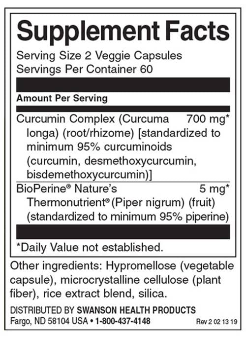 Curcumin-Komplex mit BioPerine 350 mg – 120 Kapseln