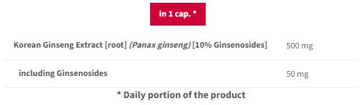 Koreanische Ginseng 500 mg - 90 Kapseln