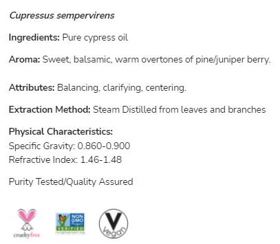 Zypressenöl | 100 % reiner Cupressus Sempervirens – 30 ml