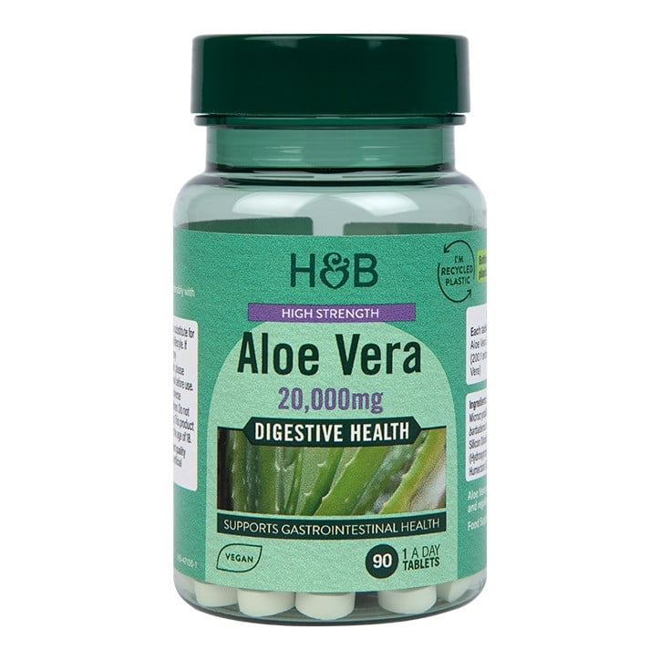 Aloe Vera Gel 20000 mg 90 Tabletten HOLLAND & BARRETT
