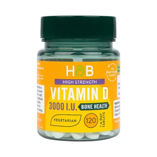 Vitamin D (Vitamin D 3000 IU) 75MCG 120 Tabletten Holland & Barrett