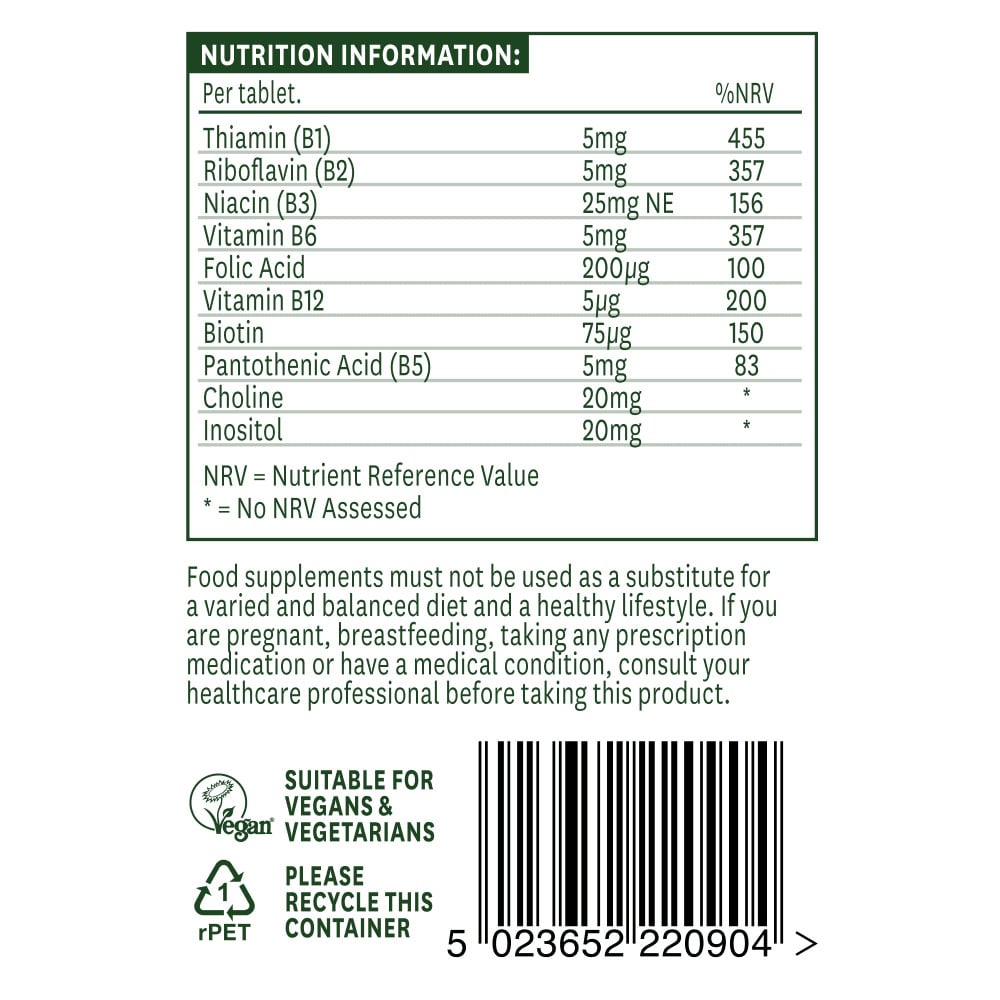 Vitamin B-Komplex (Vitamin B-Komplex) 90 Tabletten NaturesAid
