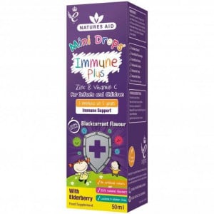 Immunformel mit Holundertropfen für Kinder (Mini Drops Immune Plus) 50 ml NaturesAid