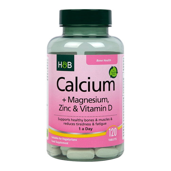 Kalzium, Magnesium, Zink und Vitamin D (Kalzium, Magnesium, Zink und Vitamin D) 120 Tabletten HOLLAND & BARRETT