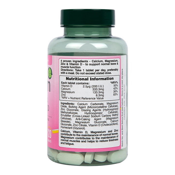 Kalzium, Magnesium, Zink und Vitamin D (Kalzium, Magnesium, Zink und Vitamin D) 120 Tabletten HOLLAND & BARRETT