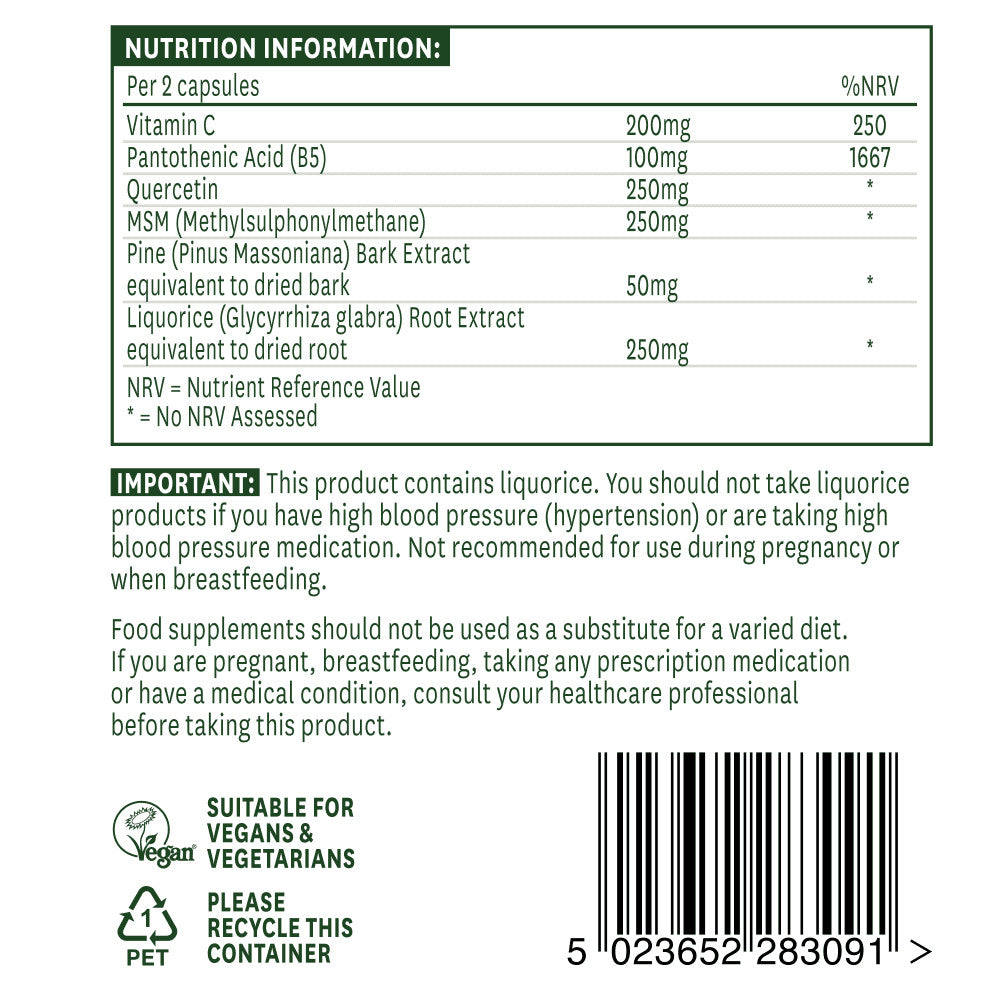 Quercetin-Formel 90 Kapseln NaturesAid