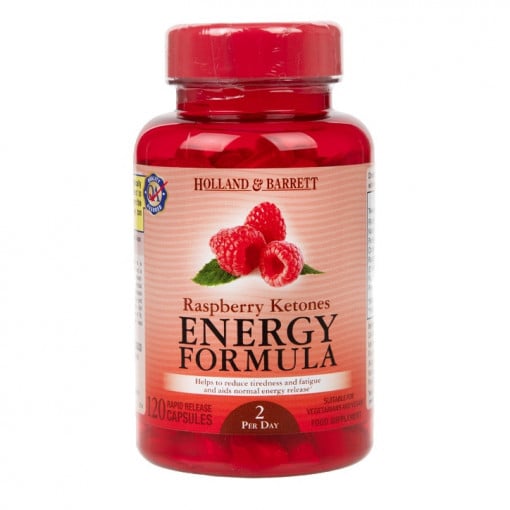 Himbeerketone-Energieformel (Energy Formula) 120 Kapseln HOLLAND & BARRETT