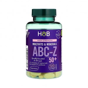 Multivitamine und Mineralien für Erwachsene ABC-Z 50+ 120 Tabletten HOLLAND & BARRETT