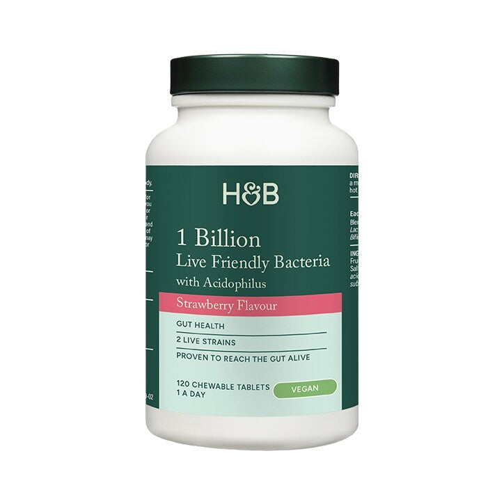 Probiotikum mit Acidophilus (kaubare Acidophilus-Erdbeere 1 Milliarde) 1 Milliarde. 120 Kautabletten HOLLAND & BARRETT