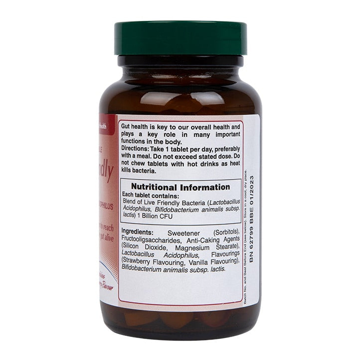 Probiotikum mit Acidophilus (kaubare Acidophilus-Erdbeere 1 Milliarde) 1 Milliarde. 120 Kautabletten HOLLAND & BARRETT