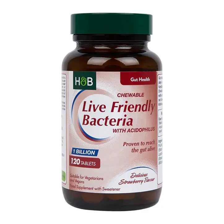 Probiotikum mit Acidophilus (kaubare Acidophilus-Erdbeere 1 Milliarde) 1 Milliarde. 120 Kautabletten HOLLAND & BARRETT