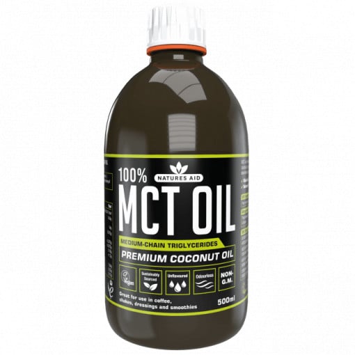 Mittelkettige Triglyceride aus Kokosnussöl (100 % MCT-Öl) 500 ml NaturesAid