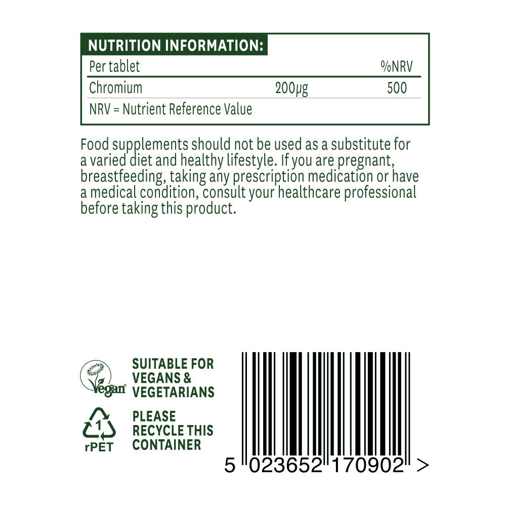Chrompicolinat 200 µg 90 Tabletten Natures Aid