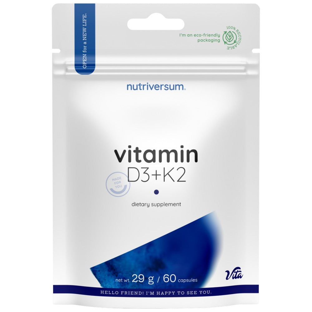 D3 + K2 Vitamin 60 Kapseln