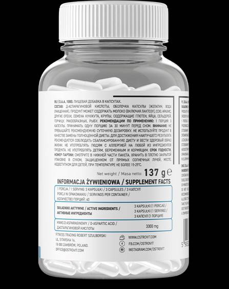 DAA 1000/D-Asparaginsäure 120 Kapseln