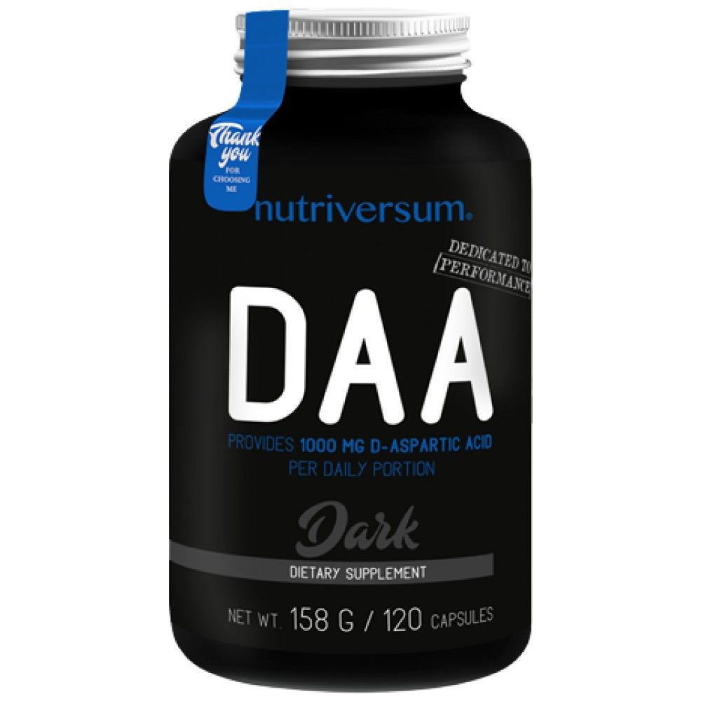 DAA Dunkel | D-Asparaginsäure 1000 mg 120 Kapseln