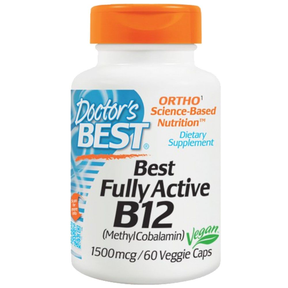 Beste voll aktive B12 / Methylcobalamin 1500 mcg - 60 Kapseln