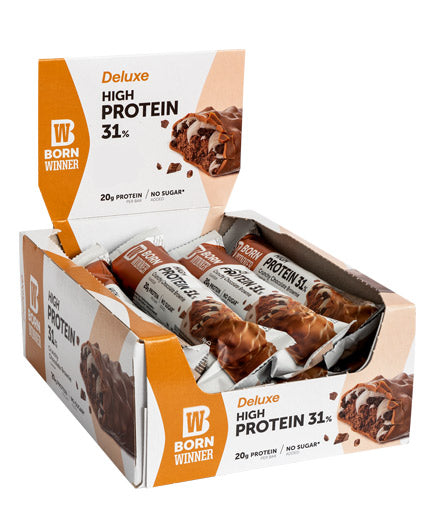 Deluxe Proteinriegel-Box/12 x 55 g/Cookies & Cream