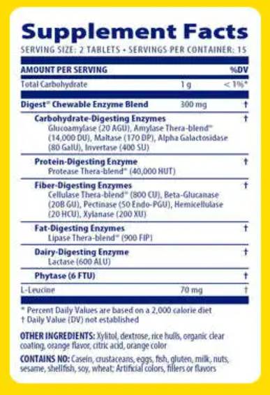 Digest Complete Chewable – 60 Kautabletten