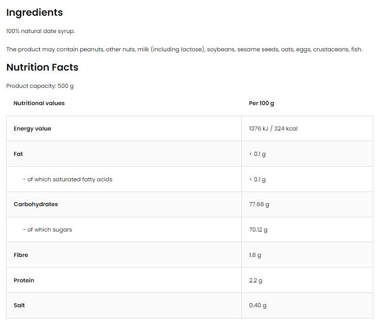 Datumsirup | Datum Sirup 500 ml