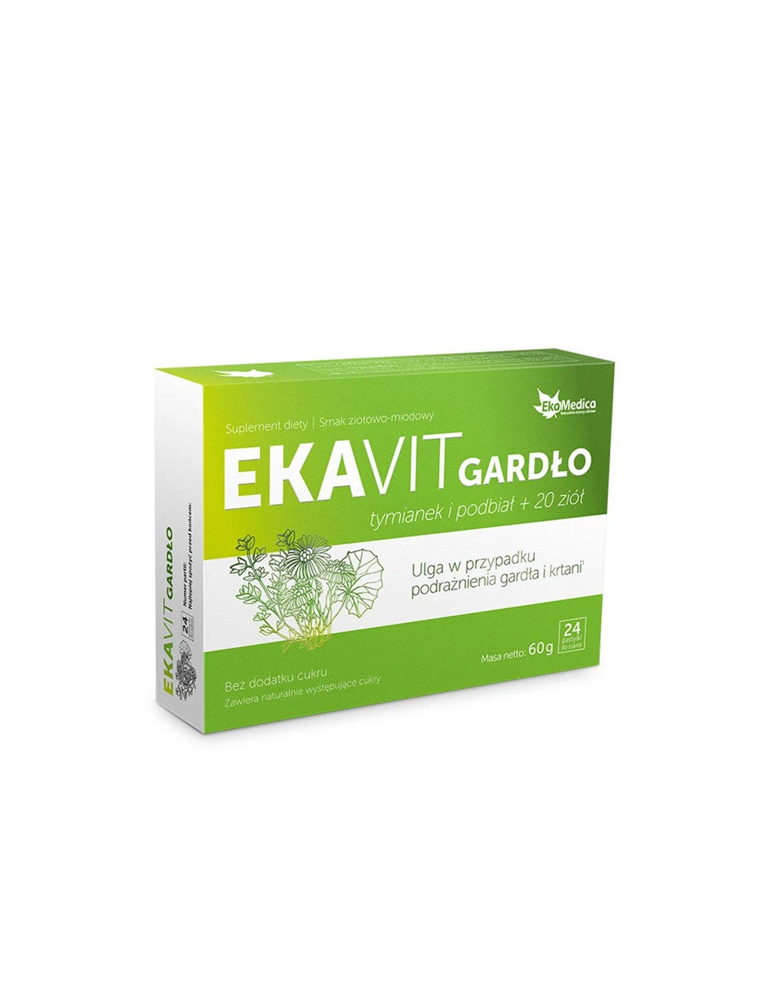 Gesunder Hals (Formel mit Thymian, Bockshornklee und Kräutern) – EKAVIT, 24 Lutschtabletten