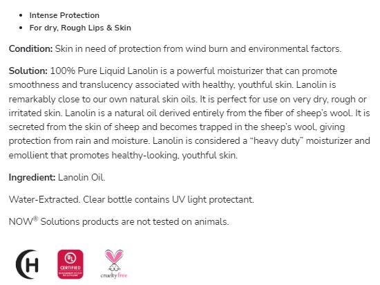 Flüssiges Lanolin | 100% reiner intensiver Schutz - 118 ml