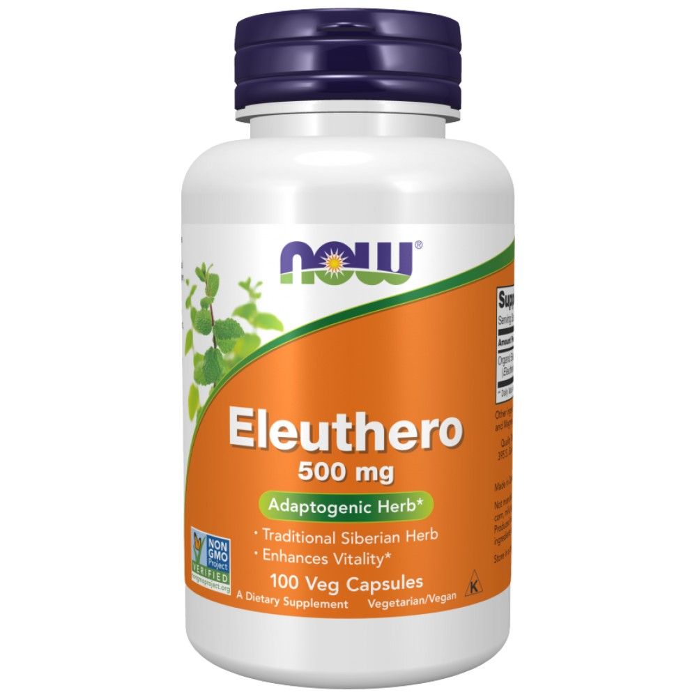 Eleuthero 500 mg | Sibirischer Ginseng – 100 Kapseln