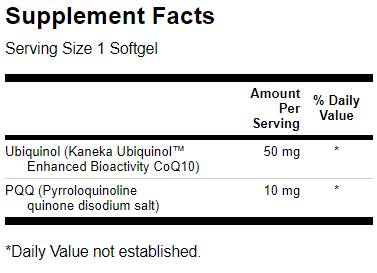 Verbessertes PQQ mit Ubiquinol 60 mg – 30 Gelkapseln