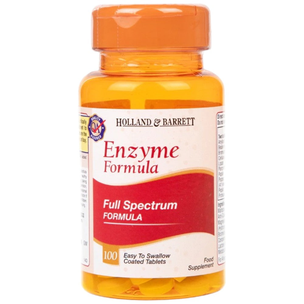 Enzymformel | Vollspektrum-Formel – 100 Tabletten