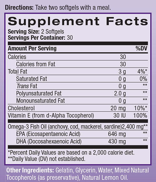 Extremes Omega 2400 mg./60 Kapseln