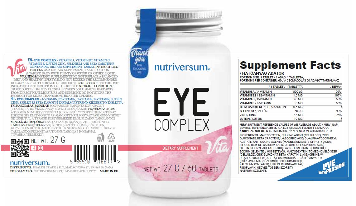 Augenkomplex 60 Tabletten