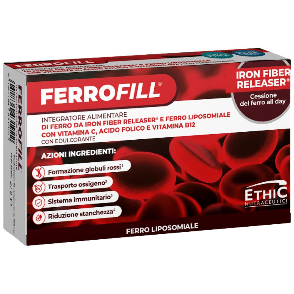 FERROFILL 30 mg | mit Iron Fiber Releaser® und liposomalem Eisen – 30 Tabletten