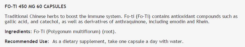 FO-TI 450 mg – 60 Kapseln