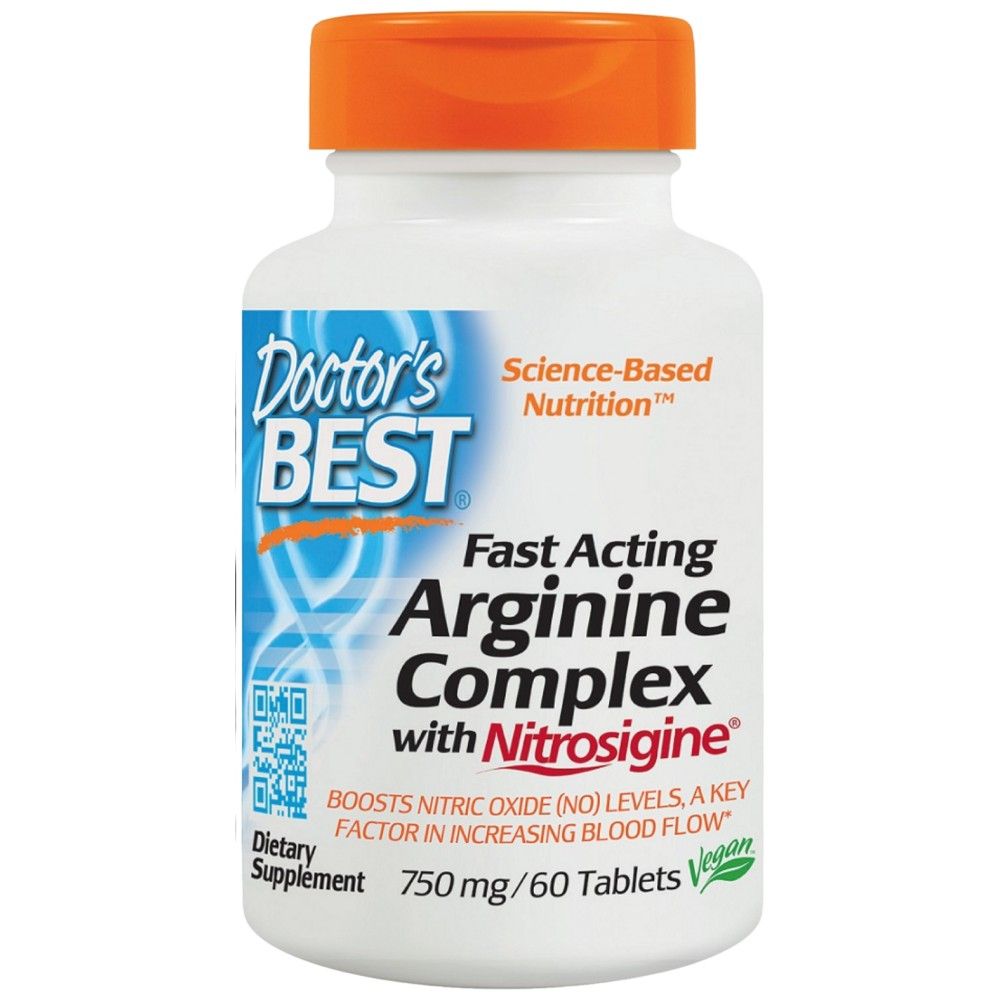 Schnell wirkender Arginin-Komplex | Mit Nitrosigine 750 mg – 60 Tabletten
