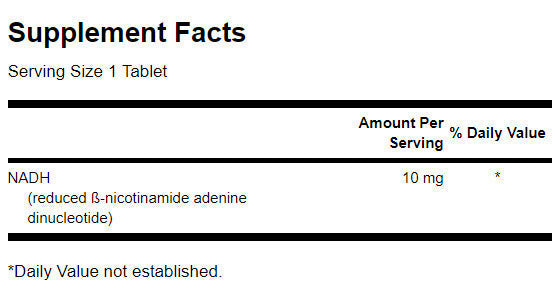 Schnell wirkendes NADH mit hoher Bioverfügbarkeit 10 mg – 30 Tabletten