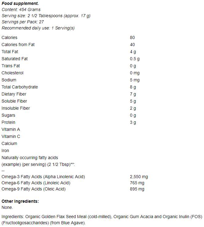 Ballaststoffe – 3 – 454 Gramm