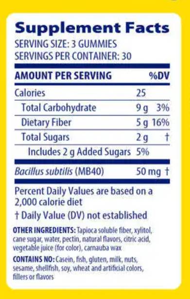 Fiber+ Gummies – 90 Gummis