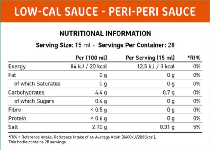 Fit Cuisine Low-Cal-Sauce | Peri-Peri - 425 ml