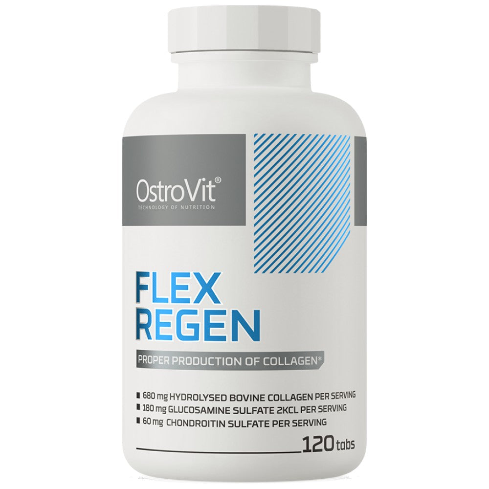 Flex Regen | Kollagen + Glucosamin, Chondroitin, MSM, Hyaluronsäure 120 Tabletten