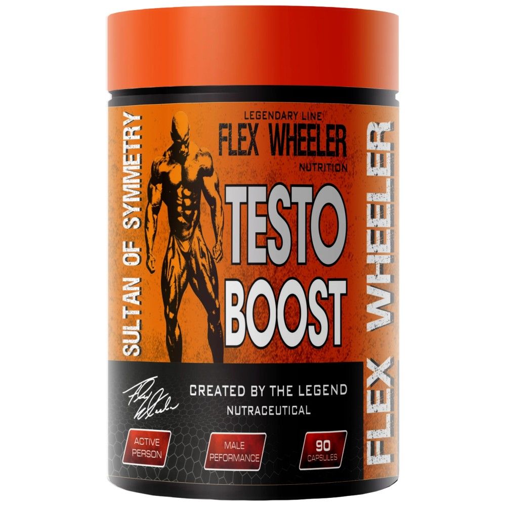 Testo Boost | mit Tribulus, Vitaminen & Mineralien - 90 Kapseln
